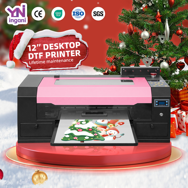 Ingani Customizable Color A4 T-shirt Printing Machine High Quality XP600 Pink DTF Printer Heat Transfer