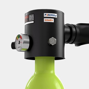 Bouteille de plongée miniature SMACO S300Plus verte 0,5 L avec adaptateur de remplissage SCUBA, kit de plongée portable en aluminium - Product Image 3