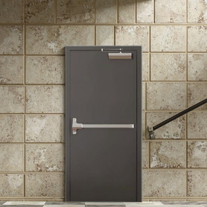 An ninh Hiện Đại USA chứng nhận khách sạn thương mại thép cháy cửa đôi bên ngoài kim loại 3 giờ cháy đánh giá cháy cửa - Product Image 5