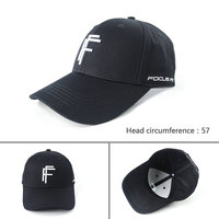 Sombreros bordados en 3D negros personalizados, gorras deportivas con borde curvo y casco profundo, gorras de béisbol de 6 paneles