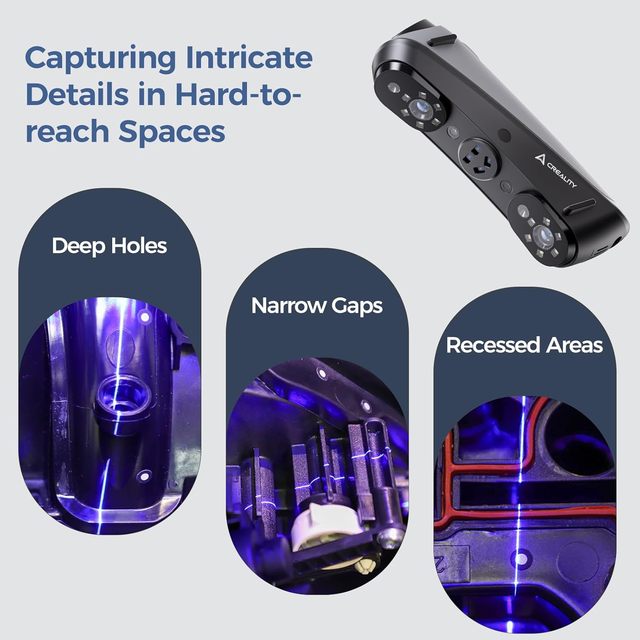 Creality 3D Sermoon S1 Metrology-Grade 0.02mm Blue Laser Handheld Scanner for Engineering Projects B0FJFGRZJZ