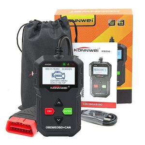 KW590 KW590 <span class=keywords><strong>OBD2</strong></span> tarayıcı otomatik teşhis kod okuyucu aracı araba için gelişmiş araç teşhis tarayıcı - Product Image 6