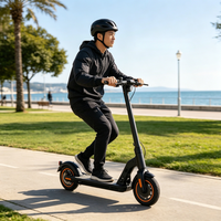 Trottinette électrique pliable légère pour trajets quotidiens, moteur 350W, 36V 7.8Ah, longue autonomie, suspension intégrale, pneus de 8,5 pouces, pour les déplacements en ville