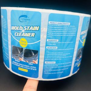 Tùy Chỉnh Hộ Gia Đình Sản Phẩm Làm Sạch Không Thấm Nước Dính Vinyl Sticker Cuộn Nhãn In Ấn Logo Cho Cao Cấp Bao Bì - Product Image 3