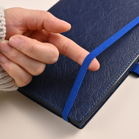 Agenda A5 personnalisé de 96 pages Cahiers Agenda en PU à couverture rigide Journal laitier à bande élastique Type organisateur à boucle pour stylo
