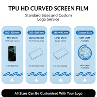 Film protecteur en hydrogel TPU auto-réparateur avec impression de surface personnalisée, support usine pour une coopération de marque à long terme
