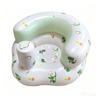 Fauteuil d'apprentissage gonflable en PVC pour bébé, confortable, portable, motif dessin animé, chaise de repas VFUN V07, support souple pour chambre à coucher