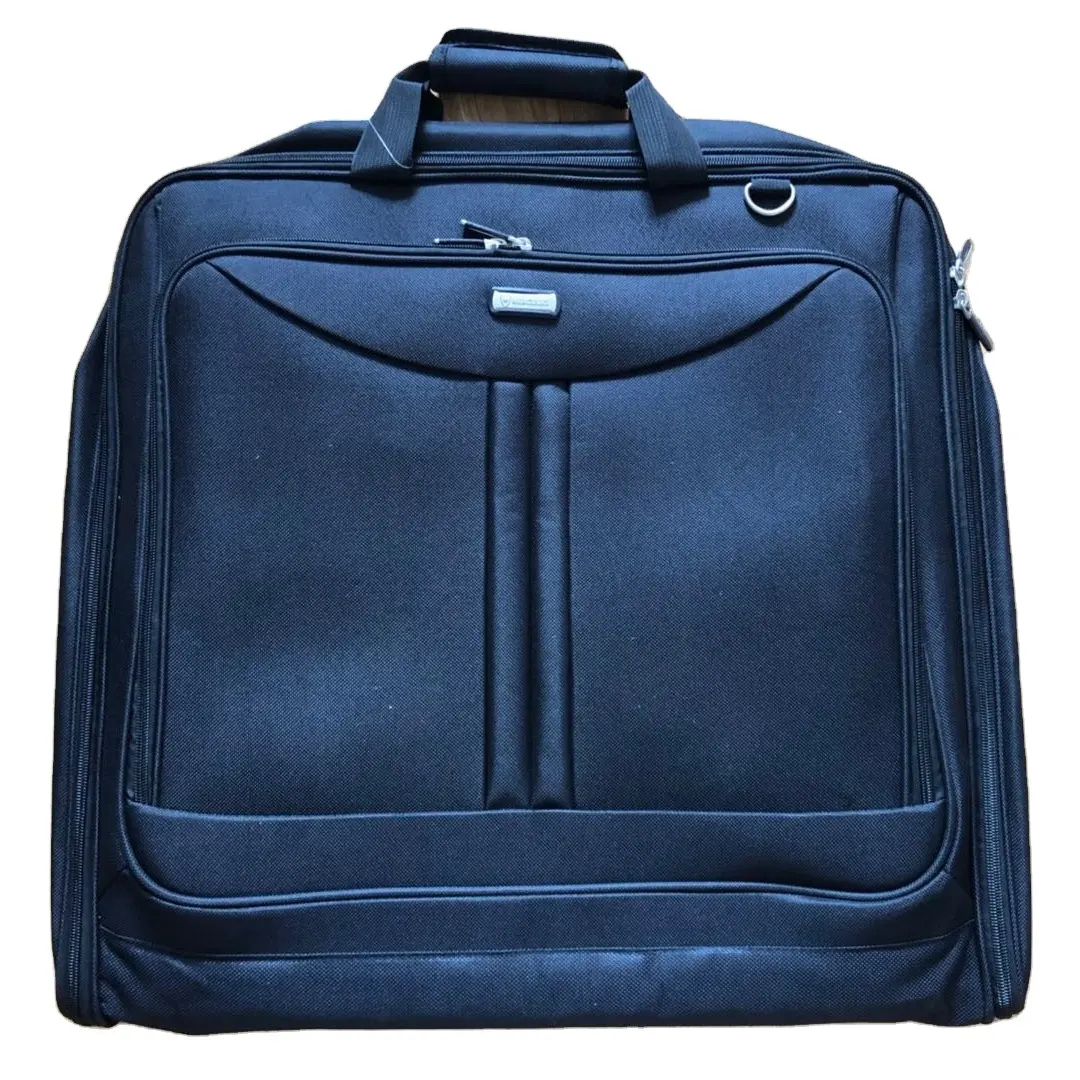 Wholesale carry on business garment suit bag travel portable clothing suit covers trip garment bag with shoulder