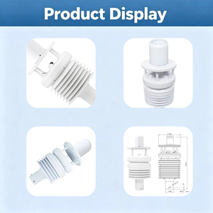 VWS006AY เครื่องวัดความเร็วลมอัลตราโซนิกแบบปรับแต่งได้สำหรับใช้งานกลางแจ้ง 6-in-1 RS485 เซ็นเซอร์วัดลมและฝน IP65 สถานีตรวจอากาศ รองรับ OEM ODM - Product Image 2