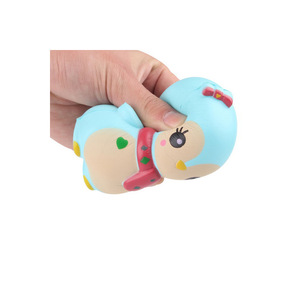 Figura Decorativa de Búho Azul de Espuma de Poliuretano para Exhibición en Escritorio - Product Image 2