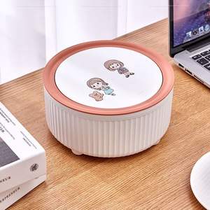 Cubo de basura de escritorio para el hogar, exquisito, accesible, de lujo, mini cesto para mesa de comedor, cesta de papel para mesa de centro, cubo de papel para mesa - Product Image 2