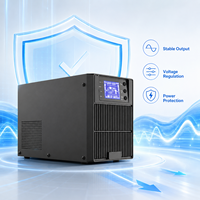 Alimentation sans interruption (ASI) en ligne 1 kVA à onde sinusoïdale pure, double conversion, alimentation de secours certifiée CE, batterie au plomb-acide pour serveur, ordinateur, bureau