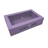 Caja de regalo magnética plegable de lujo personalizada, caja de embalaje de cartón rígido para ropa y zapatos con ventana transparente