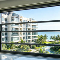 Fenêtre électrique intelligente à levage automatique pour balcon de villa, insonorisée, à grande vue, avec système de levage et de descente électrique