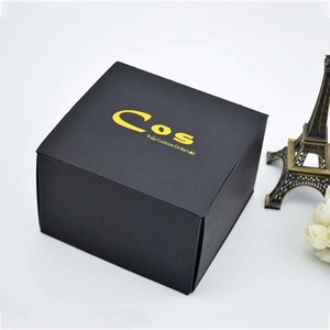 In Stock Black Kraft <b>Paper</b> Air Mail <b>Box</b> with Hot Stamping AE Core Triple Wall Extra Hard Corrugated Packaging - Product Image 1