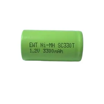 Nimh bateria recarregável sc 3400mah 1.2v, baterias ni-mh sub c 1.2v 3400
