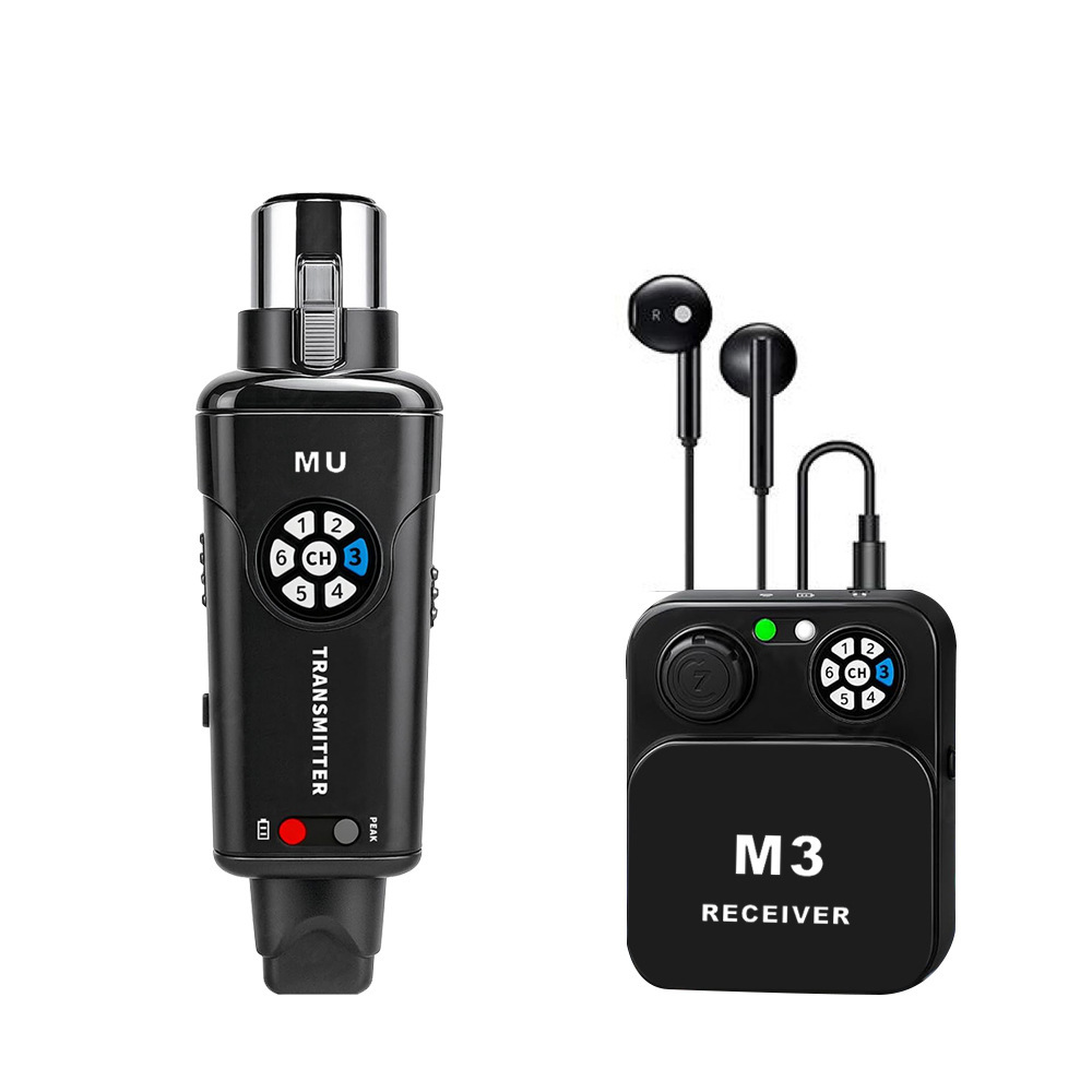Lightweight 2.4GHz in Ear <strong>Wireless</strong> Monitor System Dante Technology <strong>Low</strong>-<strong>Latency</strong> Adjustable Frequency <strong>Headphones</strong> <strong>for</strong> Band Stage
