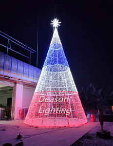 Lớn Mới Phong Cách Chiếu Sáng Trang Trí Cây Giáng Sinh Tùy Chỉnh 20ft 30ft 40ft 50ft Khổng Lồ Ngoài Trời LED Thương Mại Cây Giáng Sinh - Product Image 6