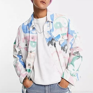 <span class=keywords><strong>Giacca</strong></span> di Jeans invernale con stampa Graffiti in <span class=keywords><strong>giacca</strong></span> di Jeans di Jeans personalizzati Hip-Hop <span class=keywords><strong>oversize</strong></span> a manica lunga da uomo <span class=keywords><strong>bianca</strong></span> - Product Image 1