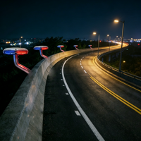 Feux stroboscopiques solaires rouge-bleu, lumière d'avertissement synchrone GPS Beidou pour garde-corps de route