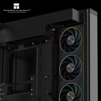 Ventilateur à roulement liquide Thermalright TL-UC36 Performance-Class avec affichage numérique, montage en rangée, miroir infini ARGB pour boîtier d'ordinateur