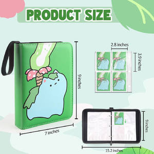 Album de collection de cartes premium avec 900 pochettes amovibles, reliure <span class=keywords><strong>à</strong></span> fermeture éclair, pour cartes de sport, cartes <span class=keywords><strong>à</strong></span> collectionner - Product Image 6