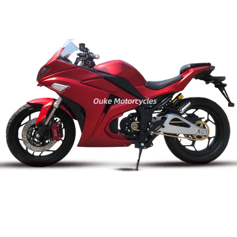 5000w 130km/एच सुपर गति केंद्रीय श्रृंखला मोटर रेसिंग बिजली की मोटर साइकिल के लिए बिक्री 220km
