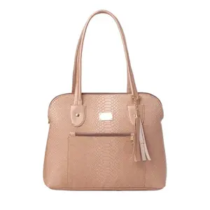 Sac à main en cuir rose doré pour femme Fana Idalia, avec chaîne, motif Saffiano, pour usage quotidien - Product Image 1