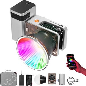 Luz de vídeo ZHIYUN Molus X60 60W RGB con batería de agarre, iluminación de fotografía, de aplicación para grabación de vídeo Control, disparo de retrato - Product Image 6