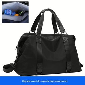 Mochila de Viaje Ligera de Nailon con Diseño Geométrico para Hombre, Cierre de Cordón, Gran Capacidad, para Uso Casual y Deportivo de Corta Distancia - Product Image 3