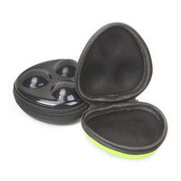 Estuche Rígido Personalizado para Pelotas de Ping Pong con Tres Cavidades Moldeadas y Cierre de Cremallera para Jugadores