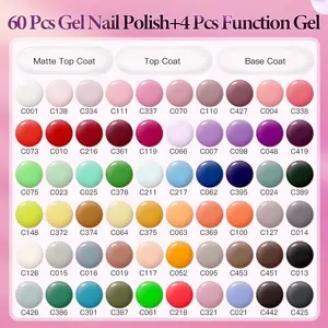 Rosalind Nail Manufacturer Best Nail Box Book Design 60 Vegan Color Collection Nail Gel Polish Set OEM Custom Gel Polish Bottle