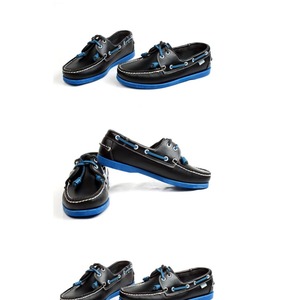 Chaussures bateau rétro pour hommes et femmes, mocassins de navigation à lacets, dessus en cuir de vachette première couche, semelle extérieure en caoutchouc cousue, respirantes - Product Image 6