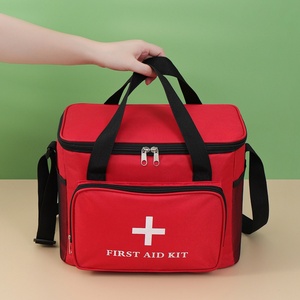 Sac à bandoulière léger et durable en tissu Oxford rouge à poignée droite, multi-usages, pour trousse de secours, camping et randonnée en extérieur - Product Image 2