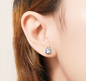 2022 NEW Trendy Jewelry 925 Sterling Silver Earings Small <strong>Octopus</strong> Bunny Dinosaur unicorn Women Child <strong>Earrings</strong> - Product Image 4