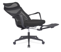 Chaise de bureau inclinable avec repose-pieds, vente flash