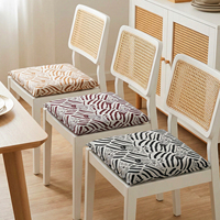 Coussin de chaise personnalisé en tissu jacquard, coussin décoratif, coussin en mousse à mémoire de forme souple pour chaise de salle à manger