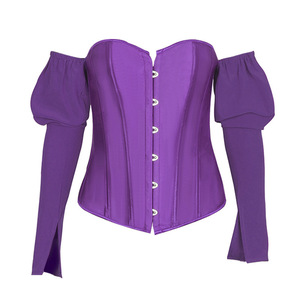 <span class=keywords><strong>Corsetto</strong></span> Nero alla Moda per Matrimoni e Feste <span class=keywords><strong>con</strong></span> <span class=keywords><strong>Maniche</strong></span>, Top <span class=keywords><strong>Corsetto</strong></span> Sottoseno Sexy da Donna - Product Image 6