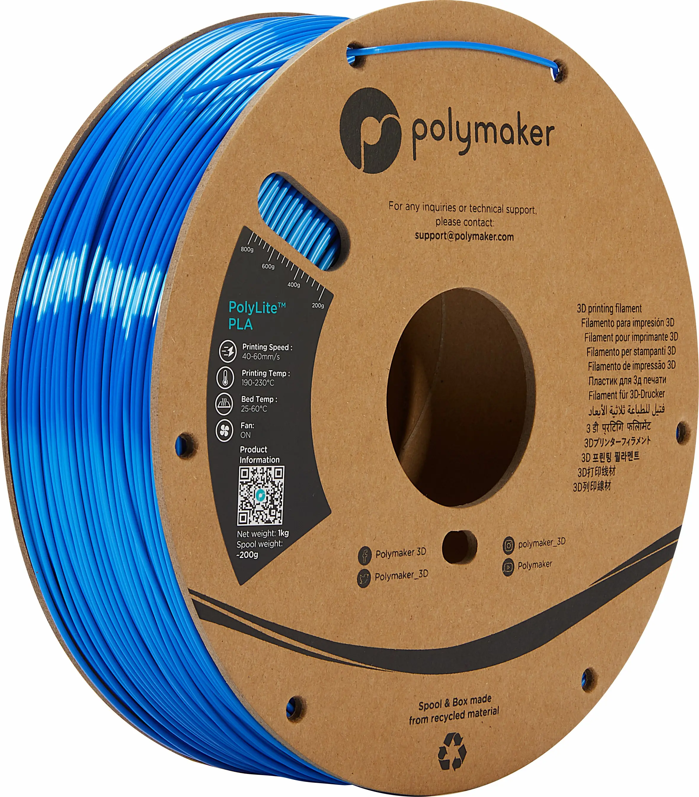 2024 New Arrival Shiny Prints Reliably Shiny 1kg /1.75mm Polymaker PolyLite Silk 3D Printing PLA Filament
