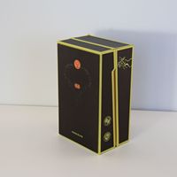Emballage personnalisé de luxe pour boîtes de spiritueux et de vins |   Boîte cadeau rigide en matériaux recyclés pour vin rouge, vodka, soda, liqueur, avec insert personnalisé