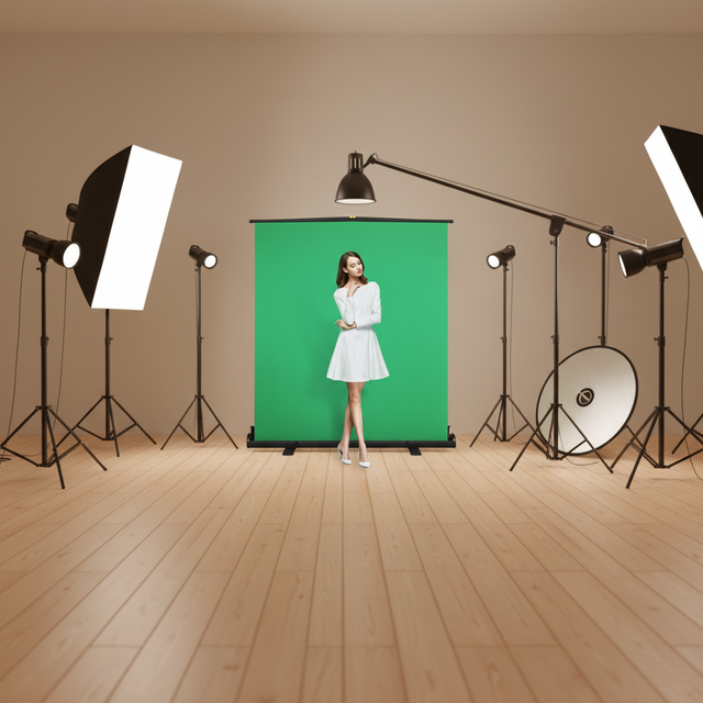 145cm*200cm Collapsible Chromakey Green Screen Photography Background with Aluminium/Polyester Material for Product Photography
