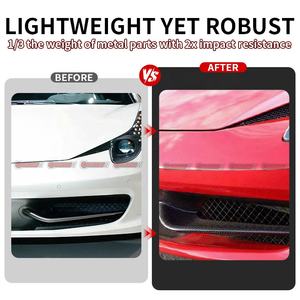 Mejores piezas de fibra de carbono seca estilo OEM para automóviles, canards para parachoques delantero de Ferrari 458, piezas de carrocería. - Product Image 2