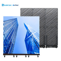 Pantalla LED Plegable Popular Vertex2025, Gabinete de Aluminio Fundido a Presión, P1.25 P1.53 P1.86 P2 P2.5 960*1920mm, Plegable hacia Arriba y hacia Abajo