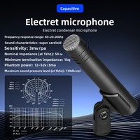 Microphone professionnel pour batterie de jazz et instruments de musique, idéal pour les performances sur scène