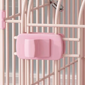 YOELLEN yeni tasarım toptan küçük adedi lüks orta boy yeşil çelik metal demir tel plastik tepsi pet köpek kafesi - Product Image 5