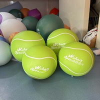 Jeu de Sport interactif géant gonflable rose Tennis sauter balle de Sport pour la décoration de terrain de jeu public extérieur
