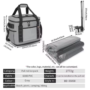 Sac isotherme souple à roulettes pour le camping, grand format, avec roues, pour la vente en gros - Product Image 2