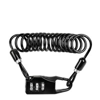 Cadenas à câble en acier rétractable et pliable, extension 100 cm, combinaison à 3 chiffres, étanche, pour bagages, sacs à dos, voyages, vélos