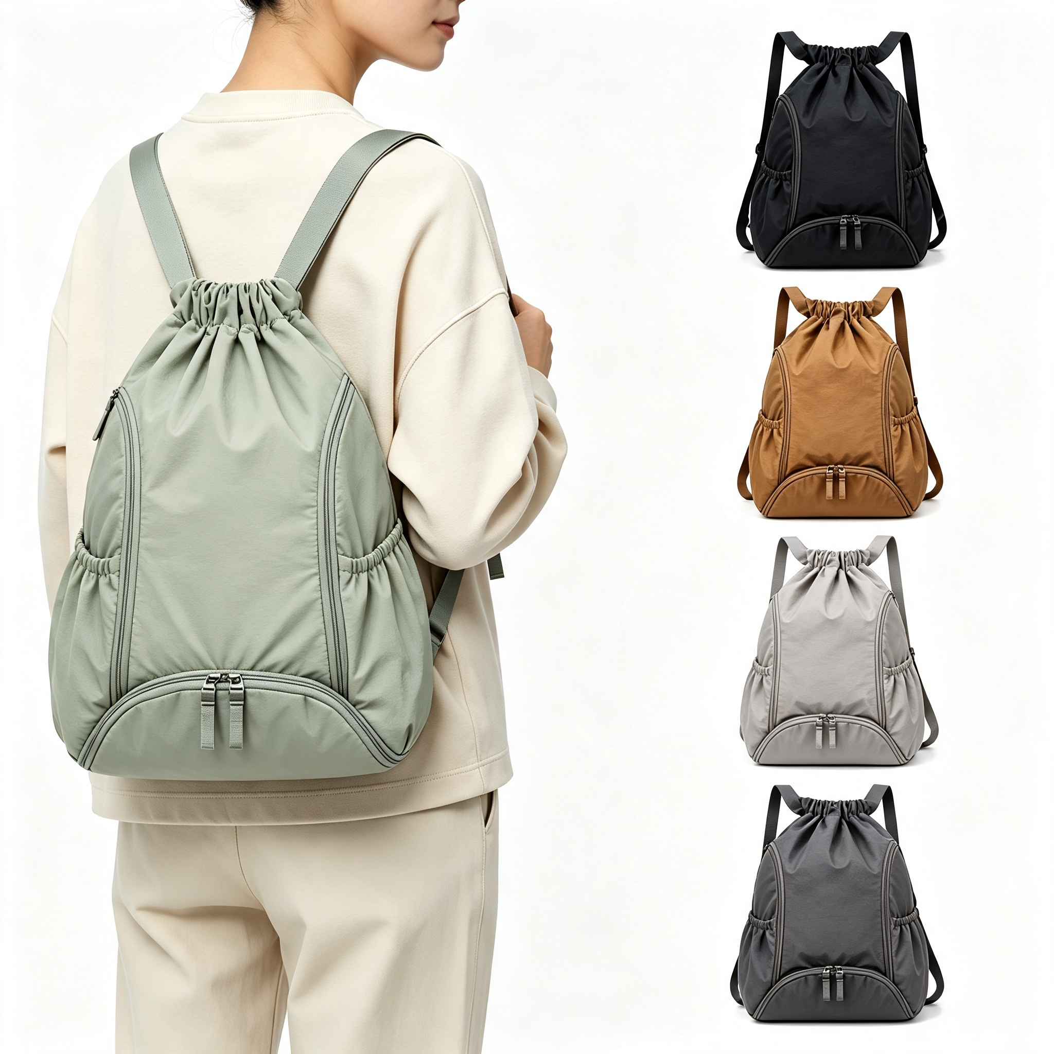 Lightweight Drawstring Sports Gym Bag