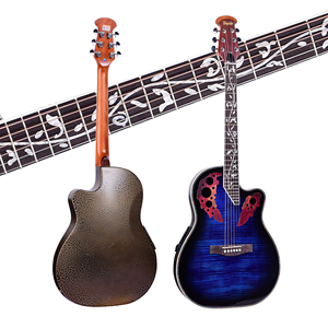 <span class=keywords><strong>Guitarra</strong></span> electroacústica <span class=keywords><strong>Ovation</strong></span> OEM de 41 pulgadas con ecualizador de 4 bandas, color azul - Product Image 1